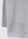 Grey long regular fit jumper with high neck_5