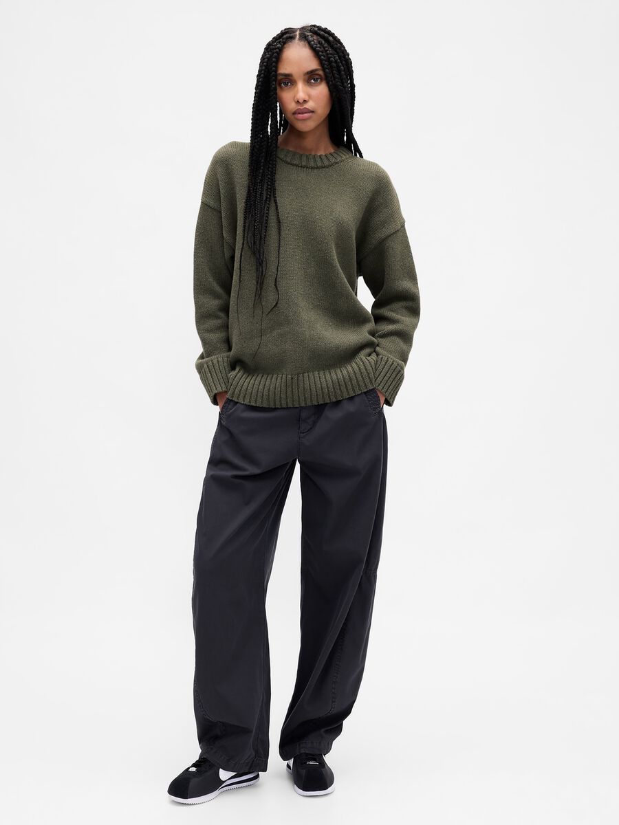 Maglione verde in cotone_2