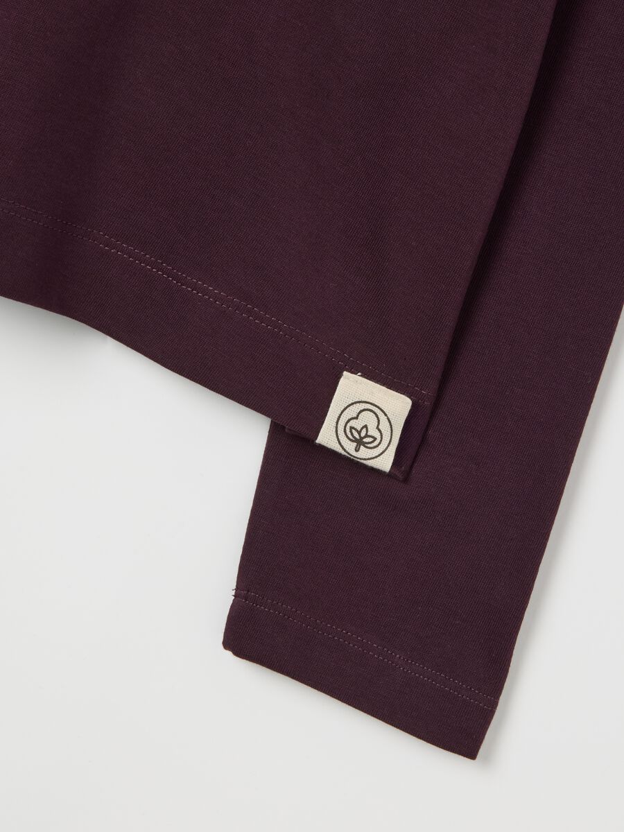 Purple pure cotton regular fit sweater_5