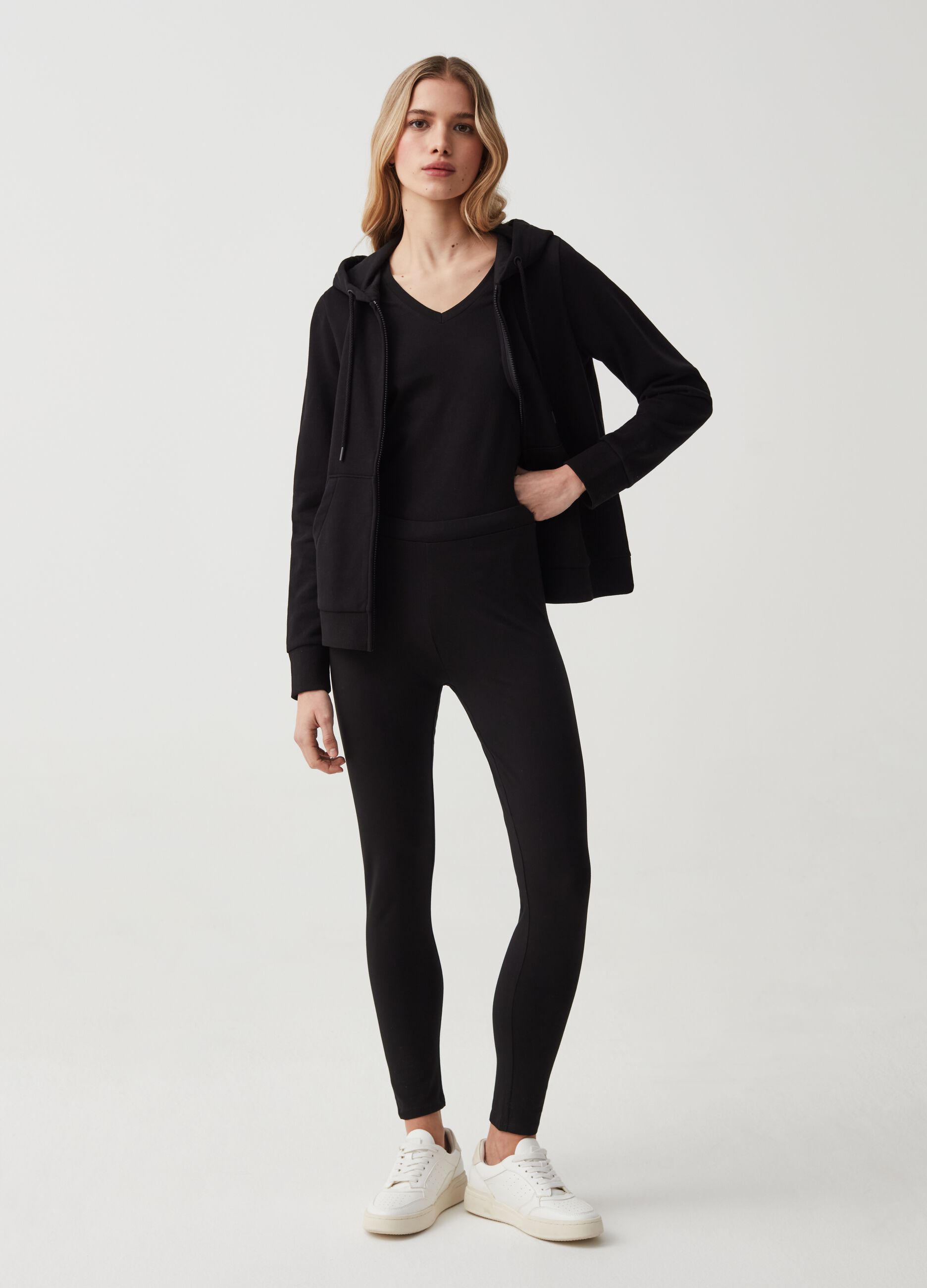 Leggings Essential in cotone stretch