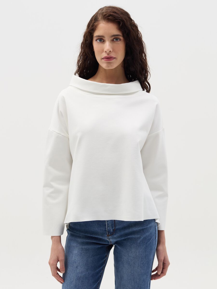 Blouse with cowl neck_1