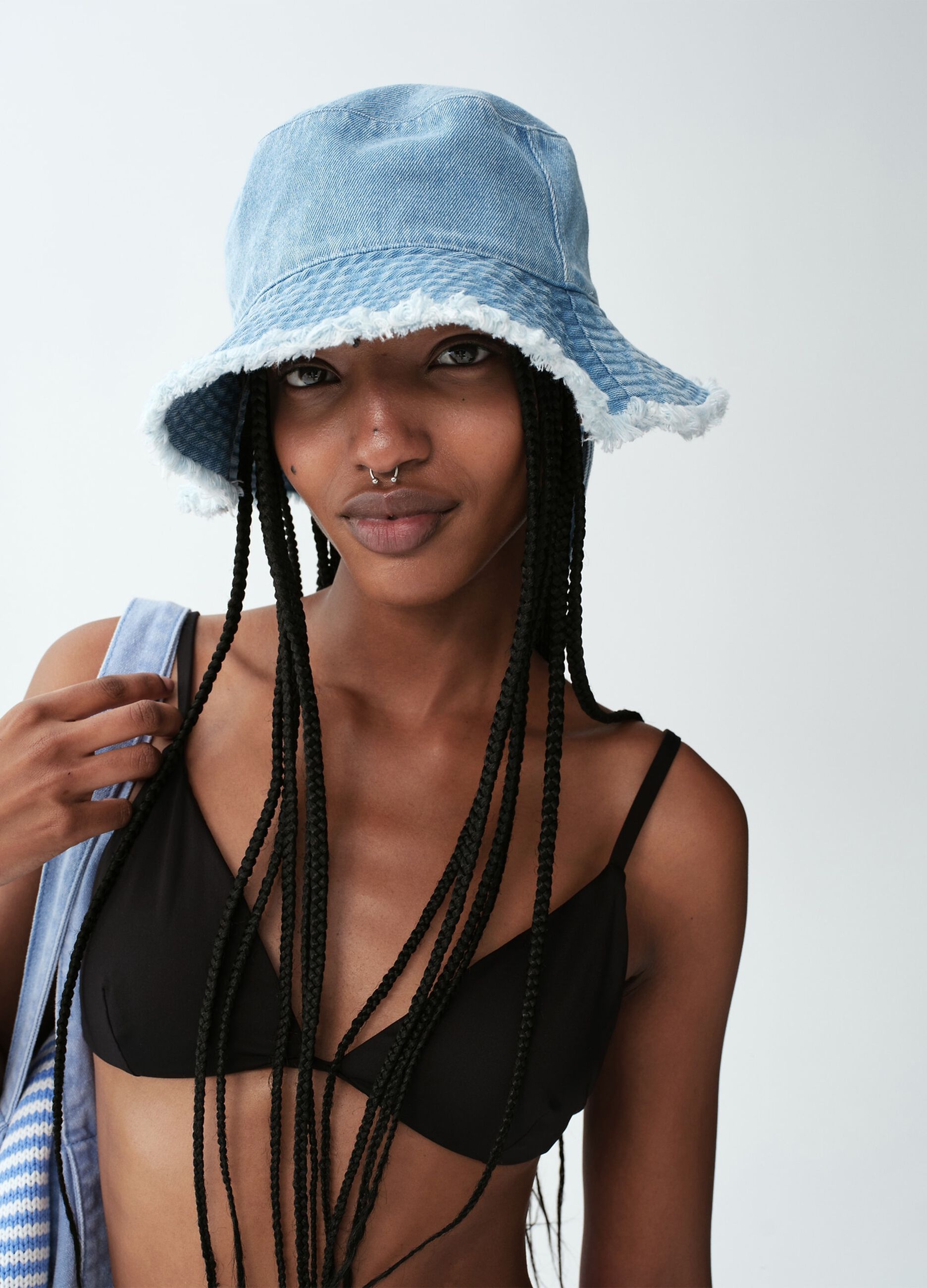 Pure cotton bucket hat