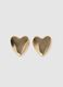 Golden Heart-Shaped Earrings_0