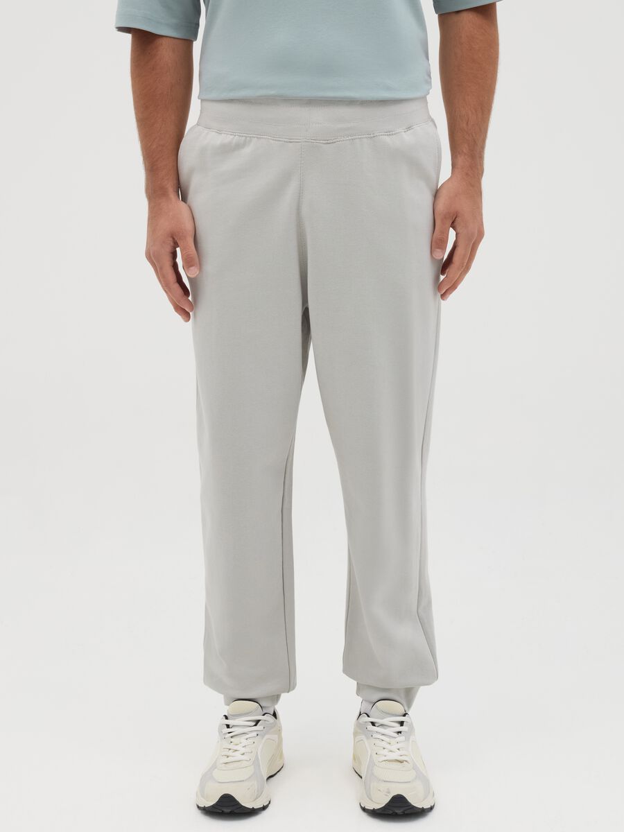 Joggers in cotton with drawstring_1
