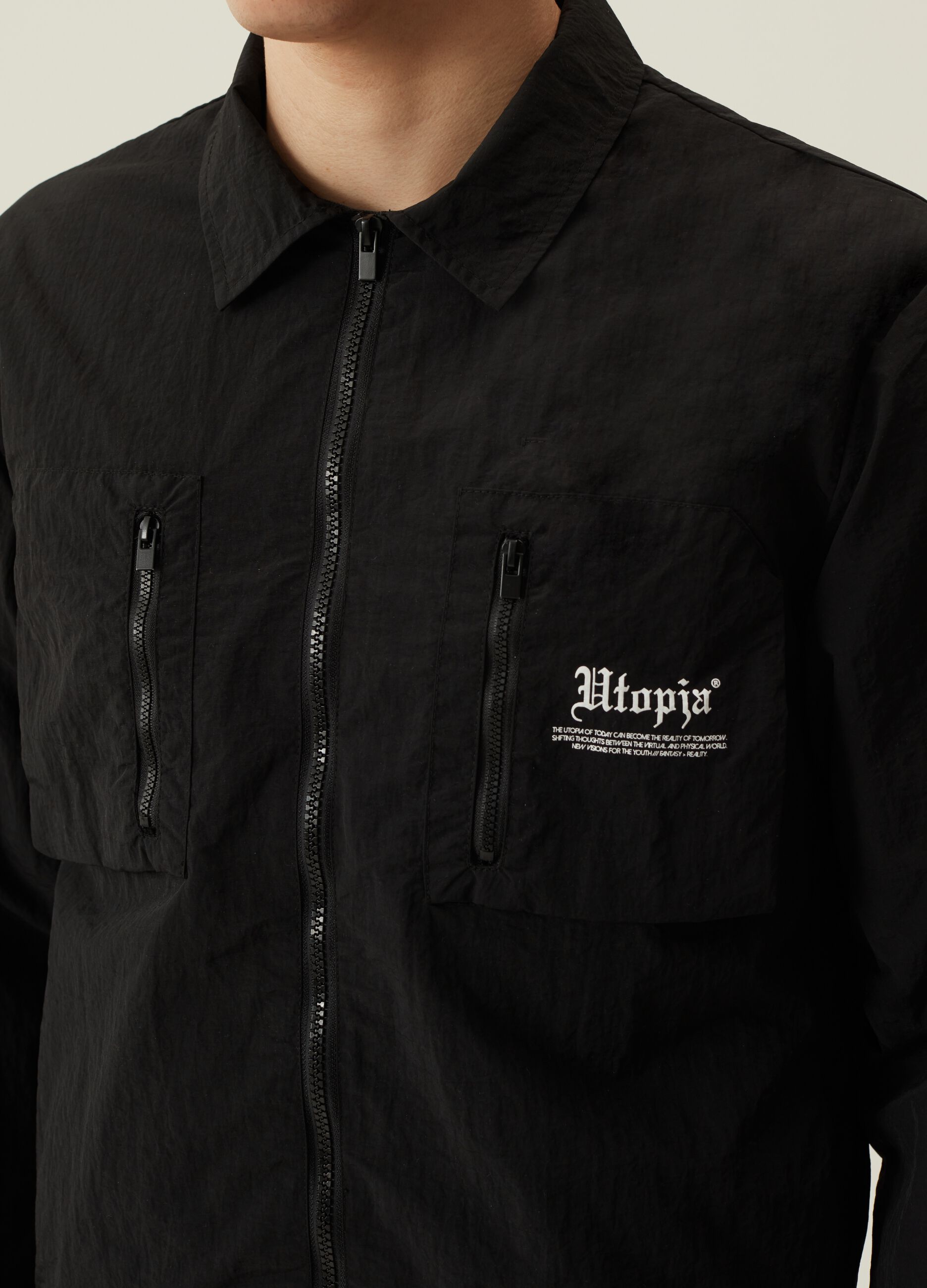 Technical Nylon Light Jacket Black_3