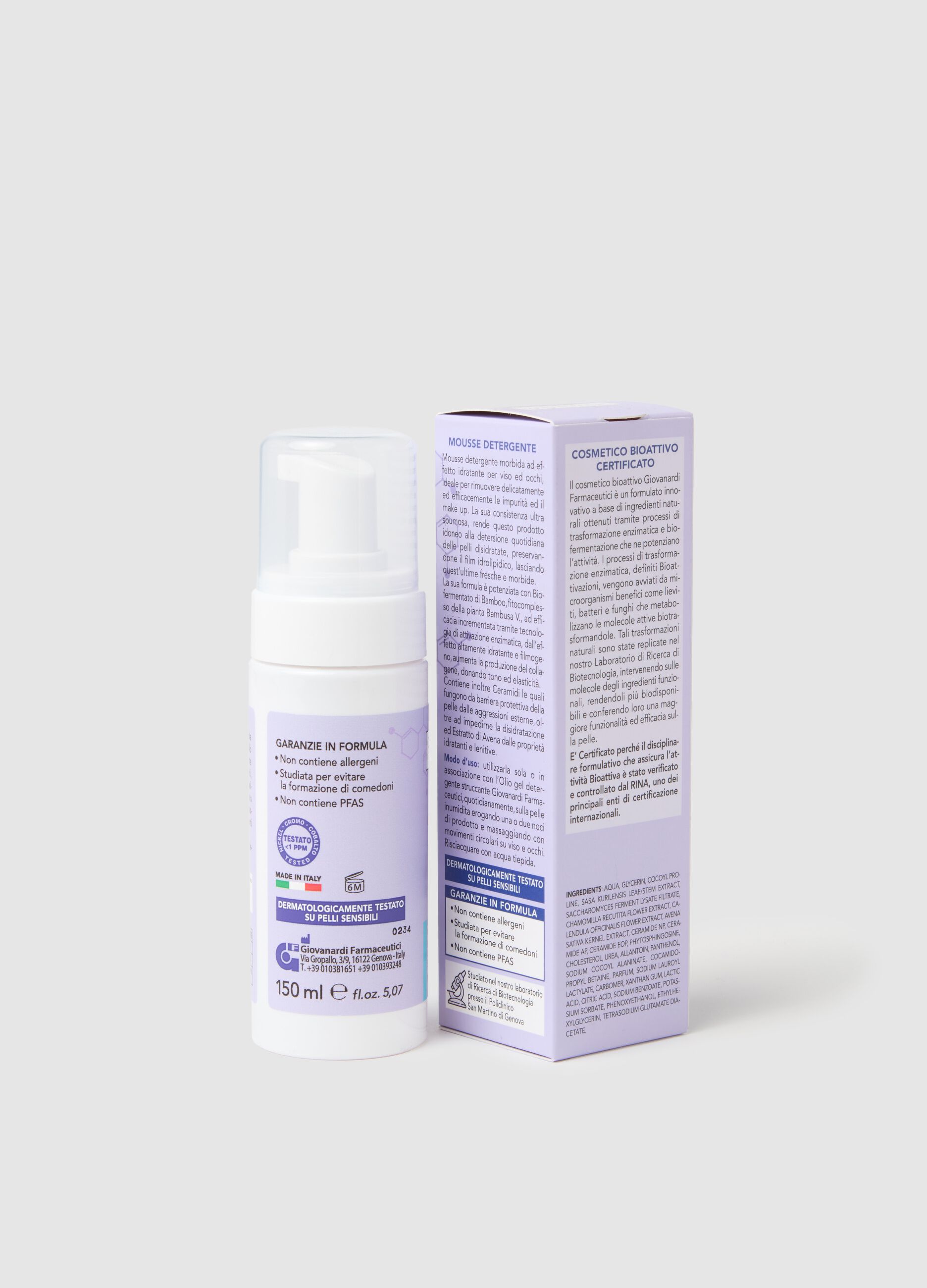 Mousse detergente