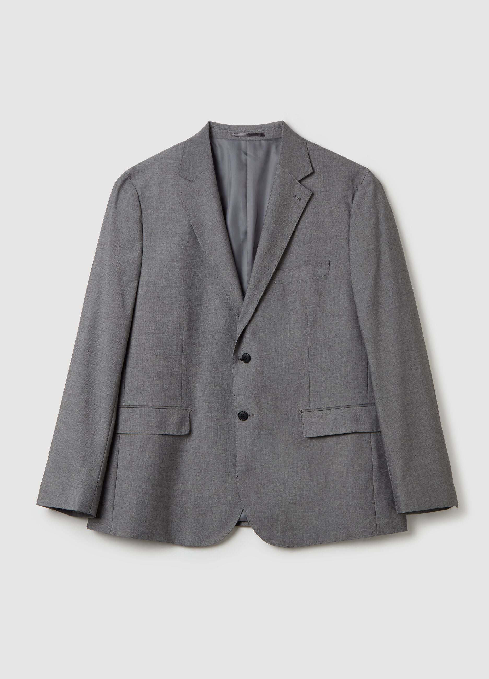Regular-fit blazer in viscose blend
