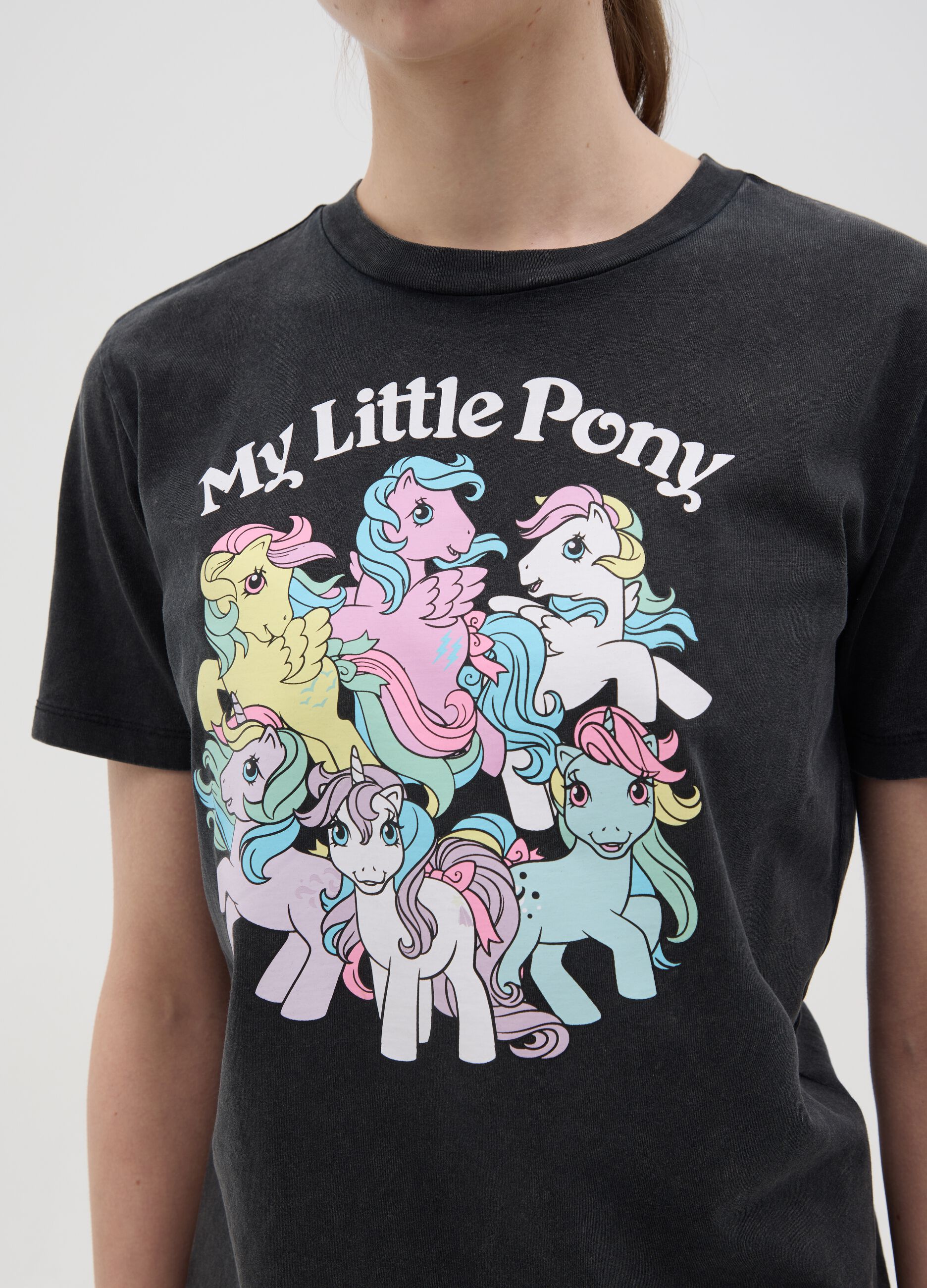 Black T-shirt with My Little Pony print