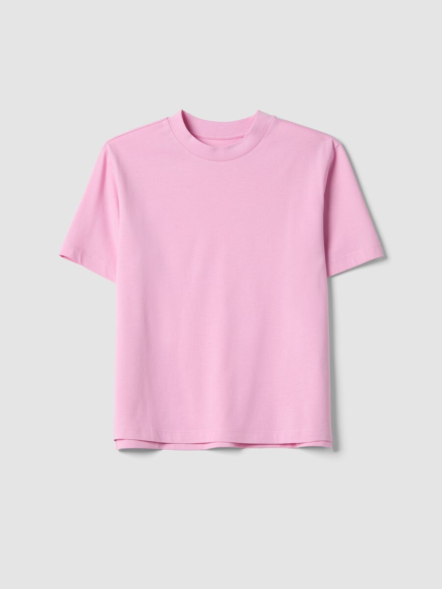 T-shirt in puro cotone rosa regular fit_4