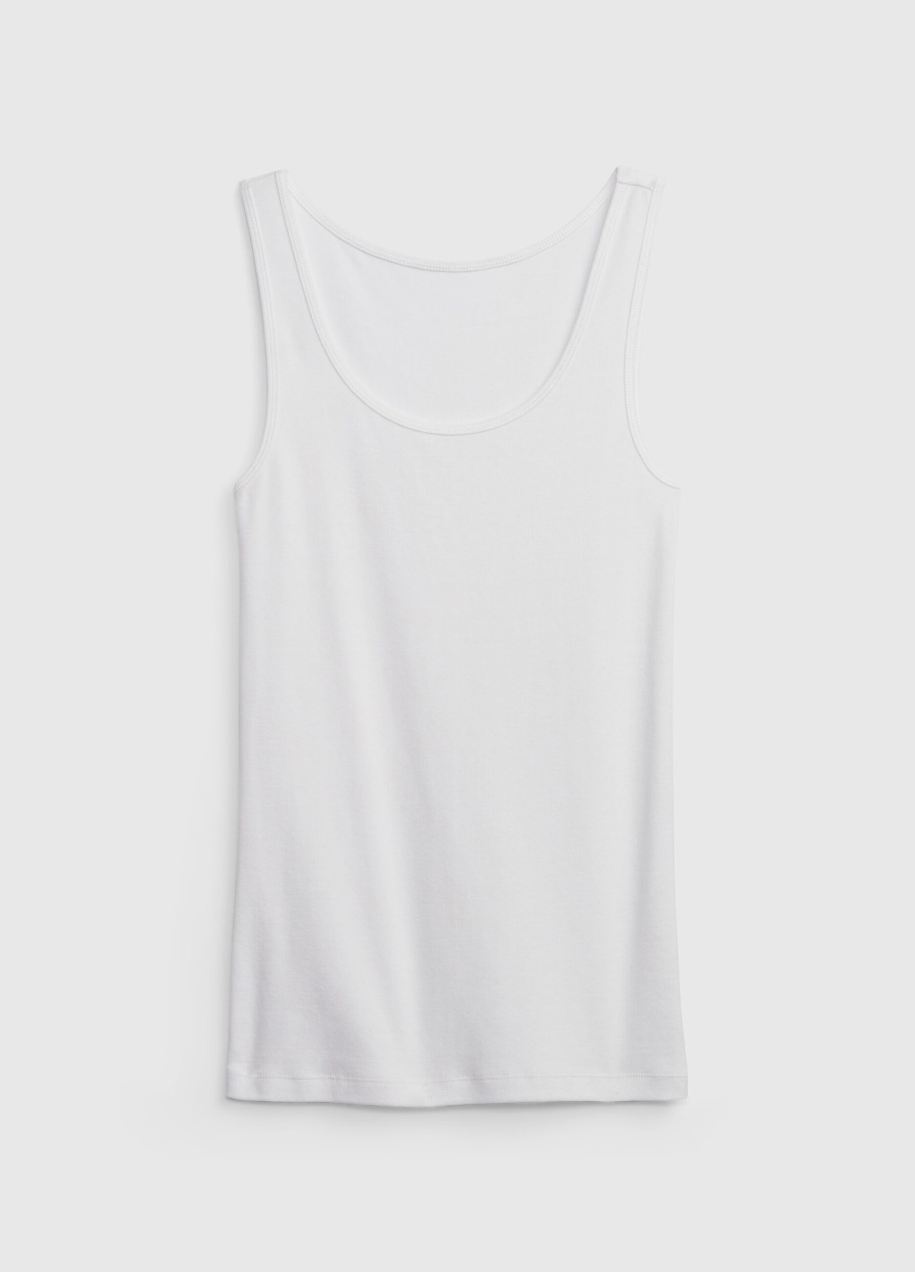 Stretch modal and cotton tank top