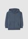 Children's blue cotton hoodie in regular fit_0