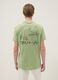 Green pure cotton T-shirt with One Piece print_2