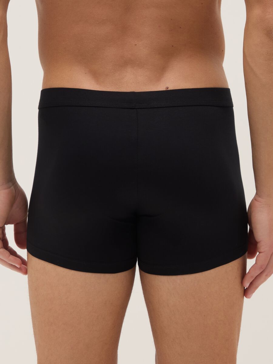 Two-pack regular fit stretch cotton black boxers_2