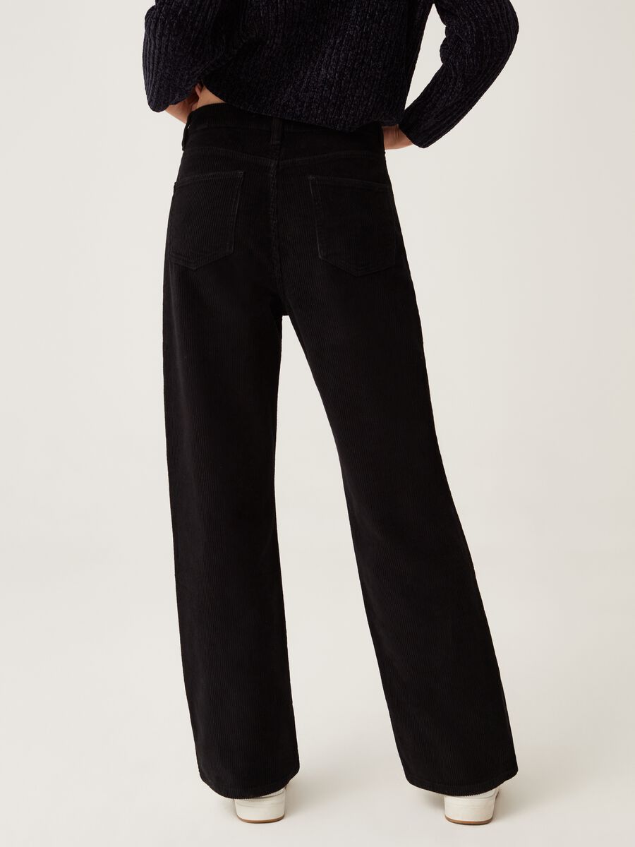 Pantaloni wide leg in corduroy Baby Angel_2