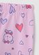 Girls' Pink Cotton Leggings Regular Fit_3