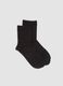 Black stretch socks with lurex threads_0