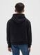 Black cotton blend child's hoodie_1