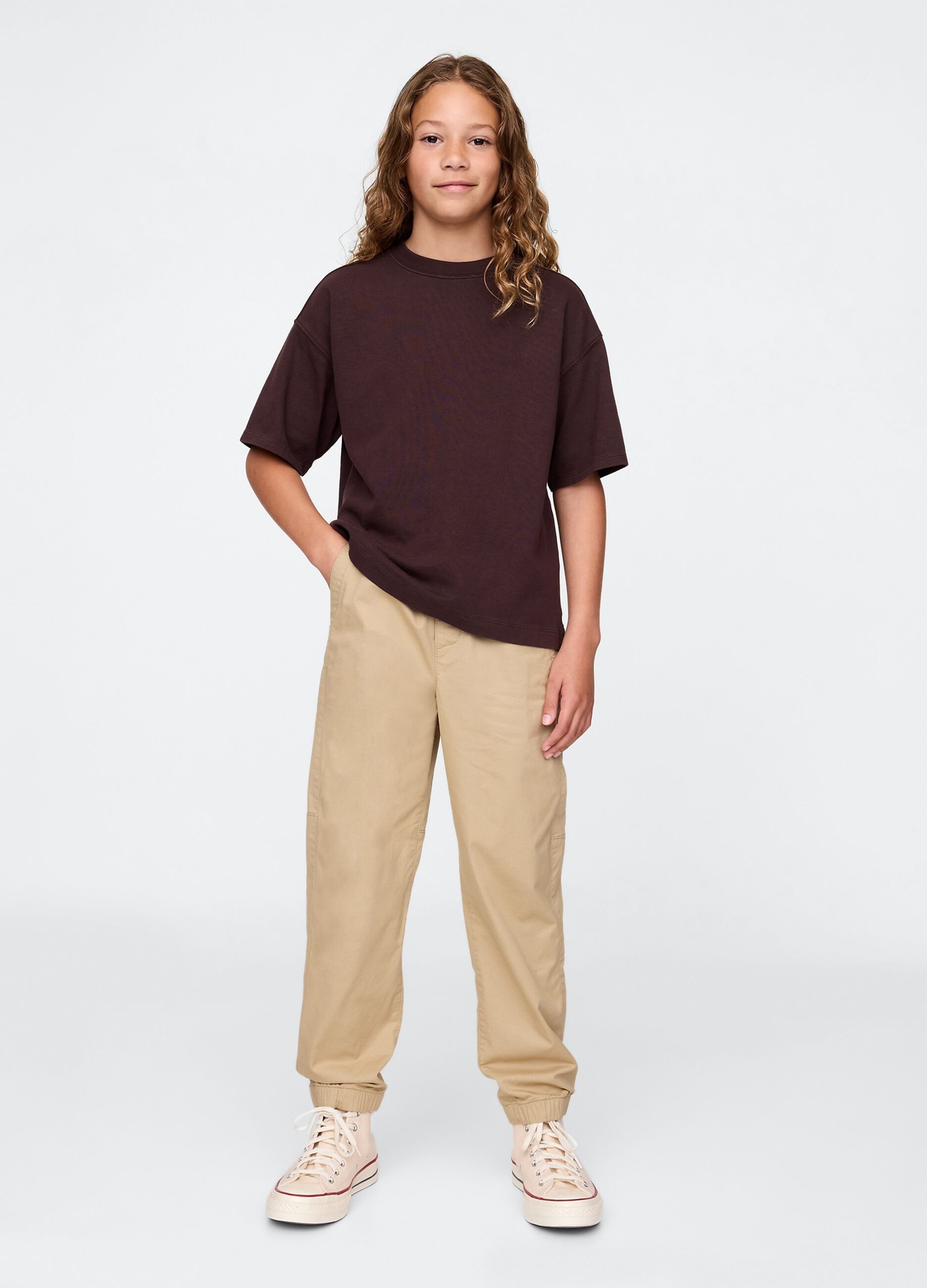 Stretch Beige Trousers for Boys