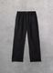 100% Linen Wide Leg Pants Black_0