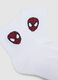 Bipack calze in misto cotone bianco da bambino con loghi Spider-Man_1