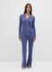 Blue pyjama with regular fit and button closure_0