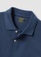 Blue long-sleeve regular-fit polo in organic cotton piqu&eacute;_5