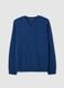 Blue V-neck sweater_4