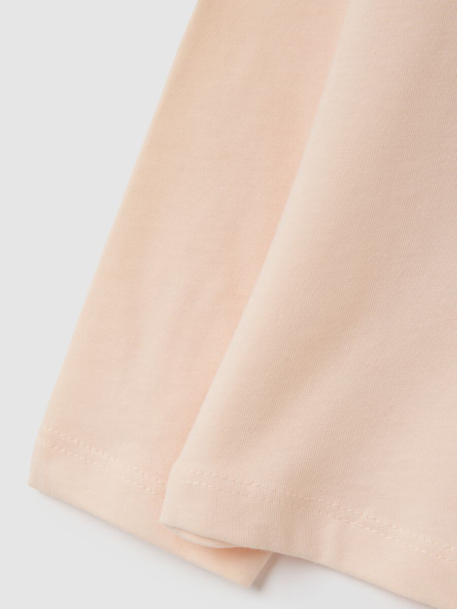 Girls' pink pure cotton top in regular fit_3