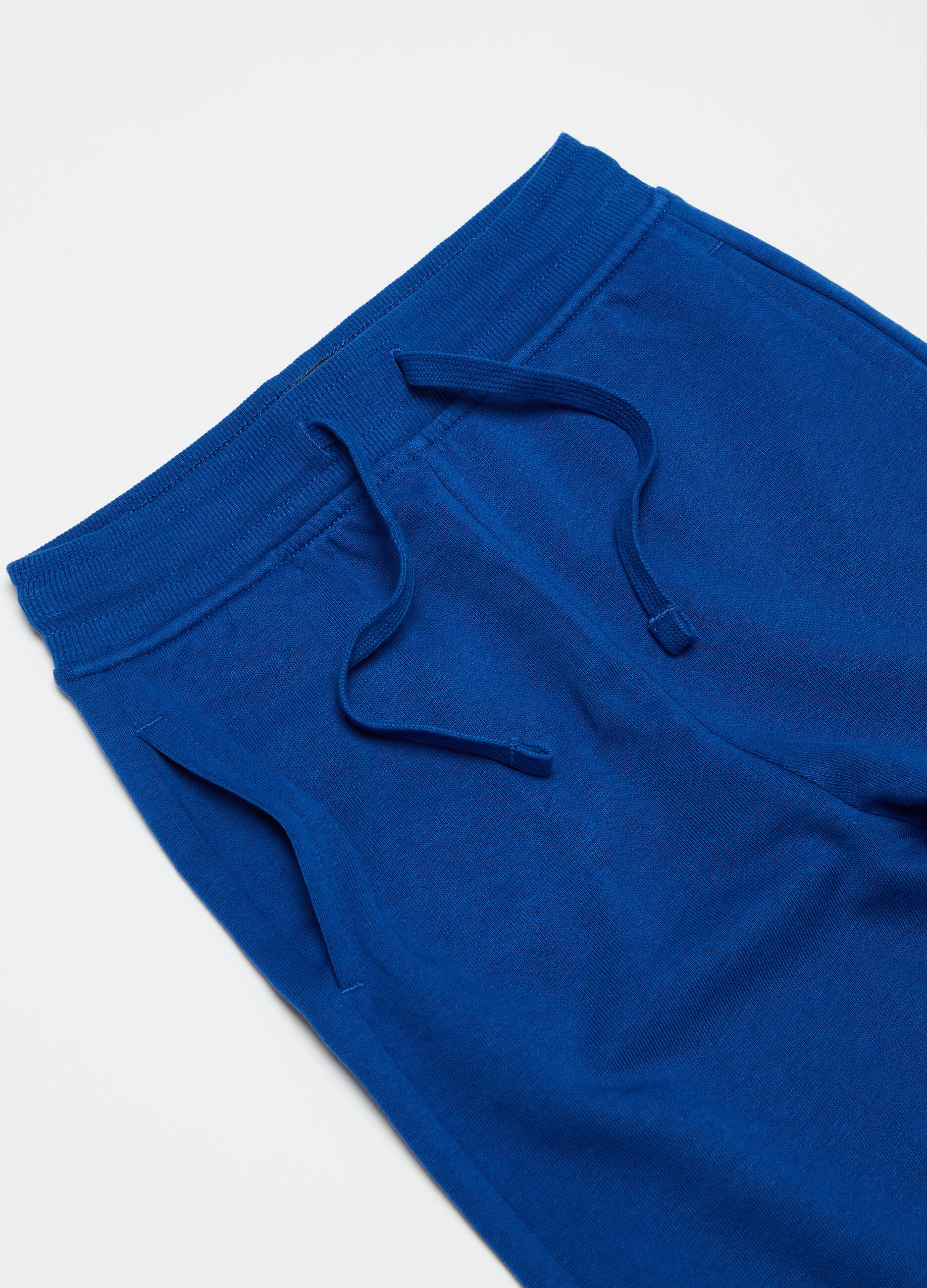 Cotton joggers with drawstring