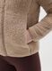 Beige zip regular fit sweatshirt_3