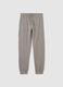 Boys' grey pure cotton joggers regular fit_0