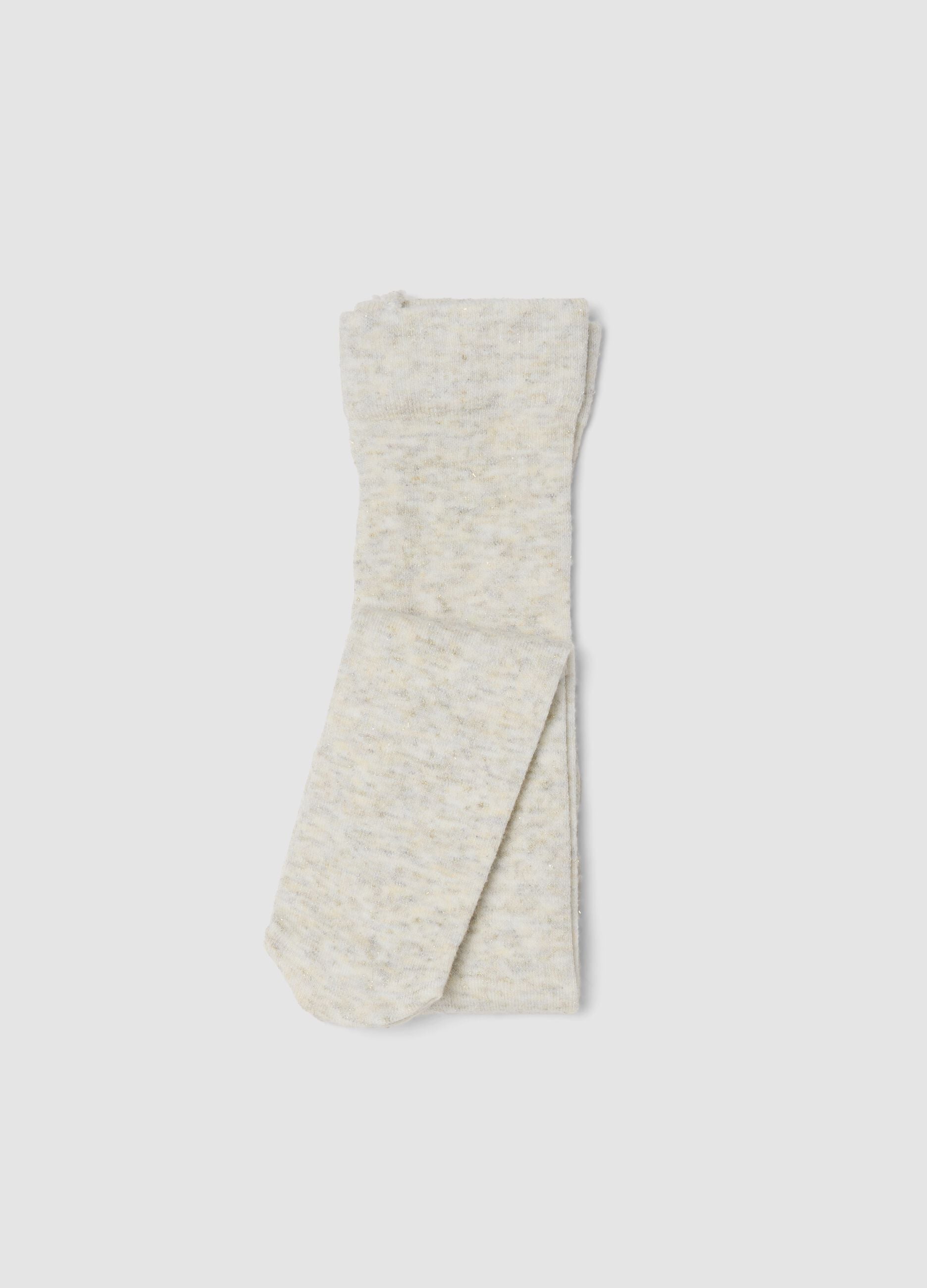 White stretch viscose tights