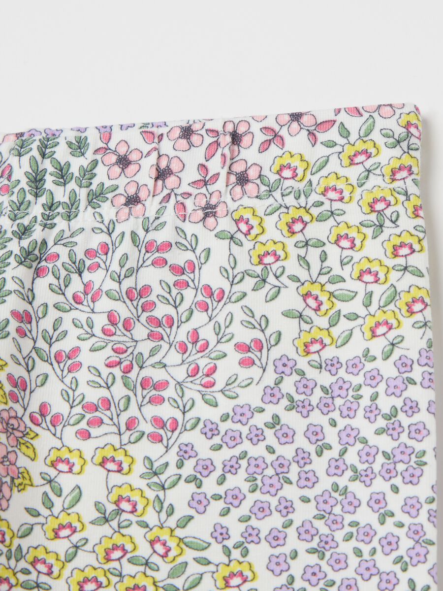 Floral leggings in stretch cotton_3