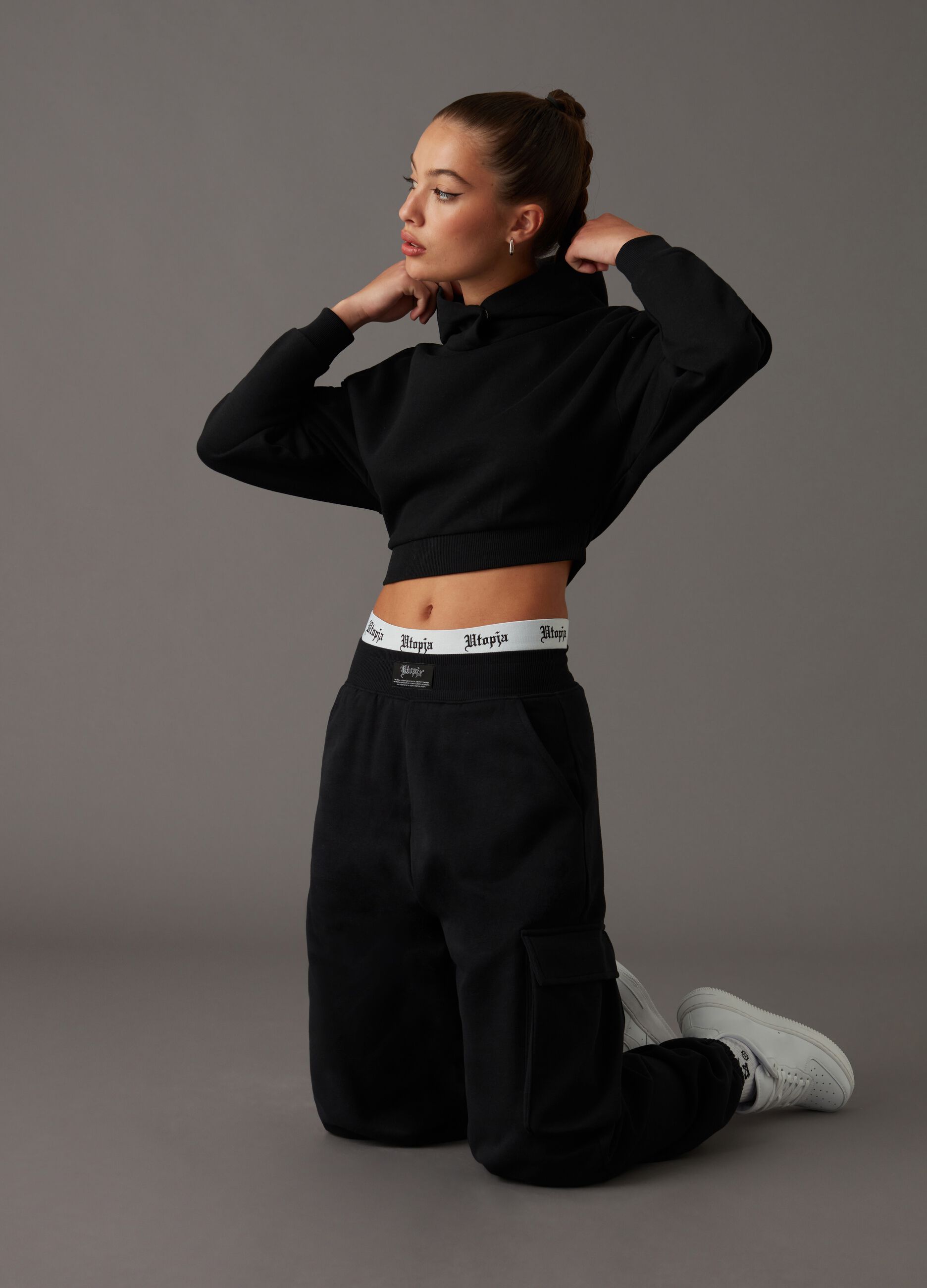 Jogger Cargo Sweatpants Black_5