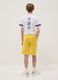 Shorts gialli in misto cotone_2