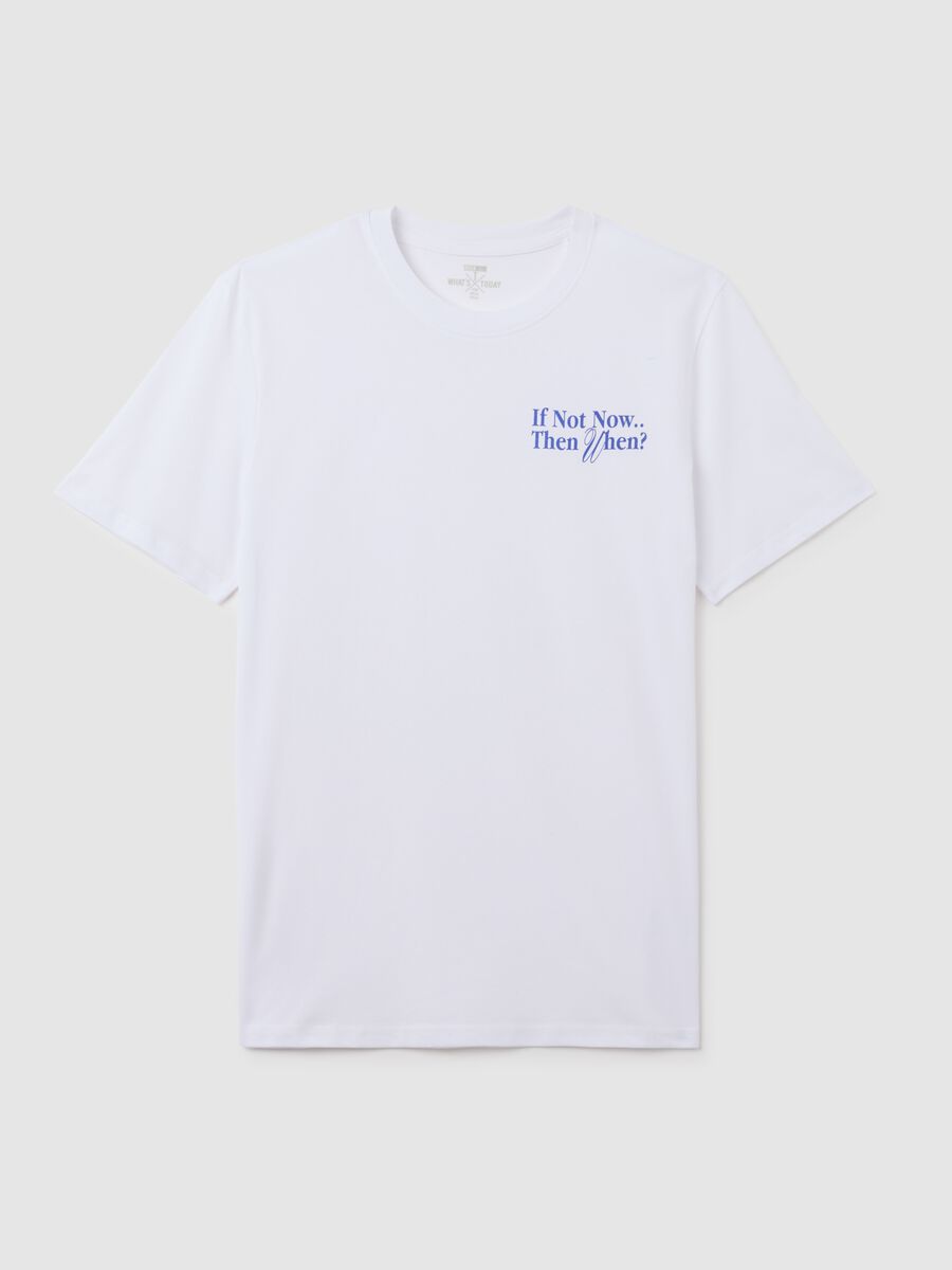 White pure cotton T-shirt regular fit_4