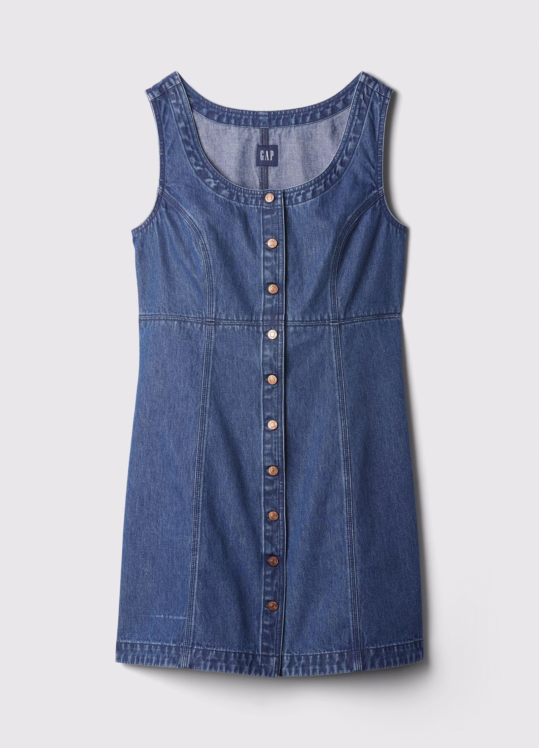 Short dress in denim