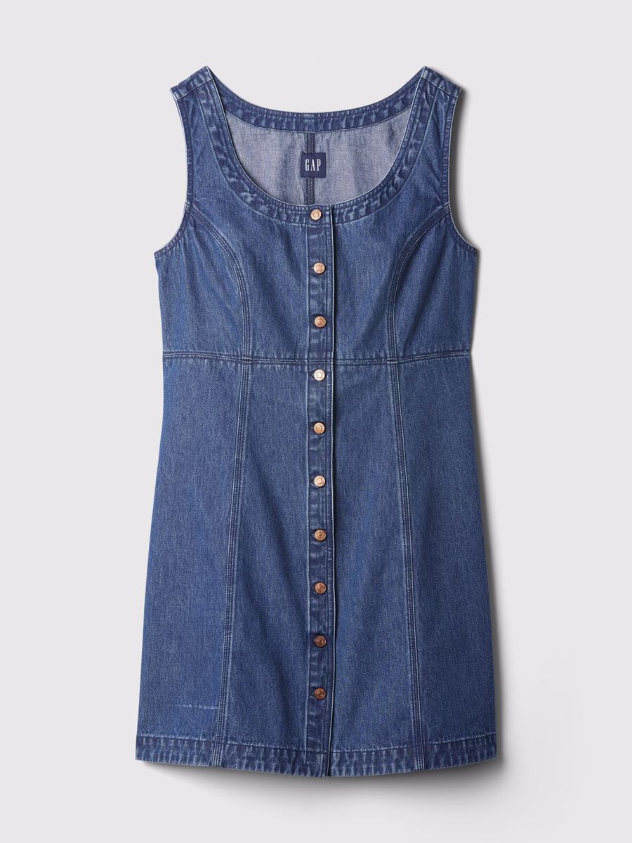 Short dress in denim_5