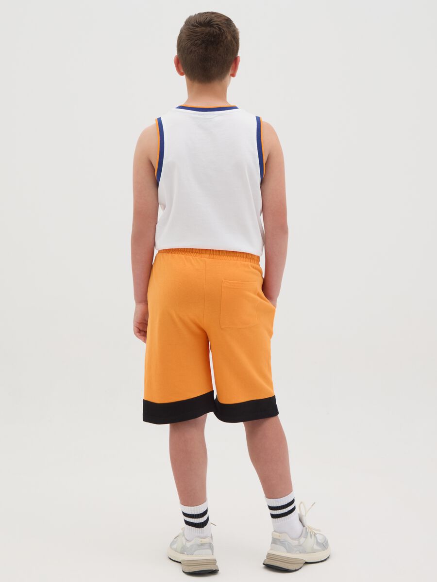 OVS Kids Orange Cotton Shorts_2