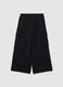 Girls' wide leg black trousers_1