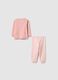 Baby girl's pink pure cotton pyjamas in regular fit with print_1