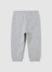 Grey regular fit pure cotton trousers for boys_1