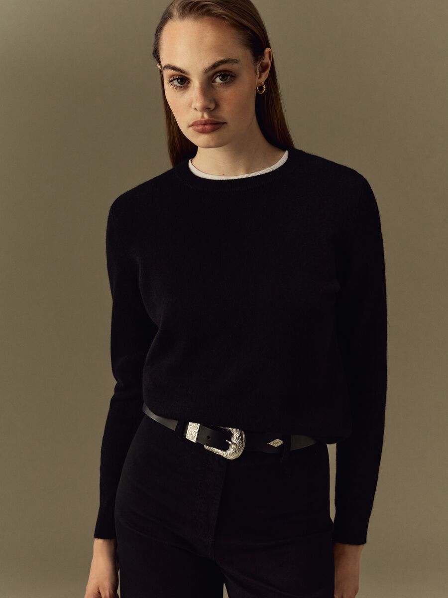 Pullover girocollo in cashmere_1