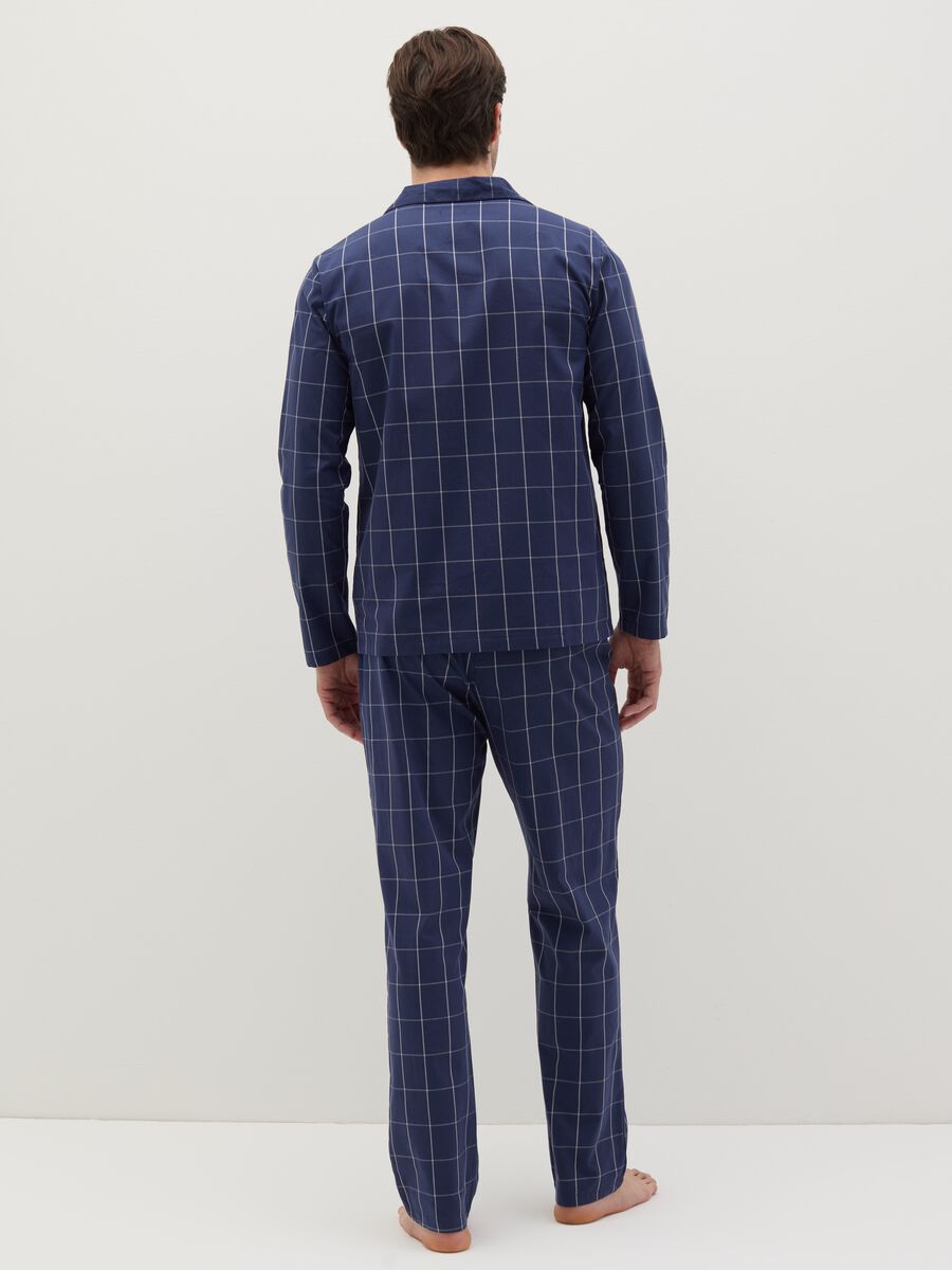Long pyjamas in check cotton_3