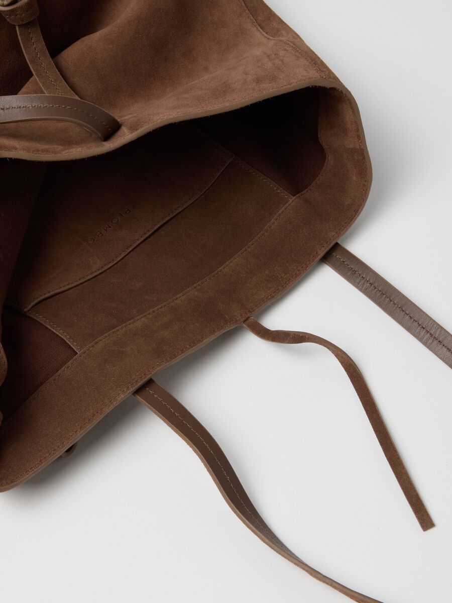 Borsa marrone in vera pelle a mano_2