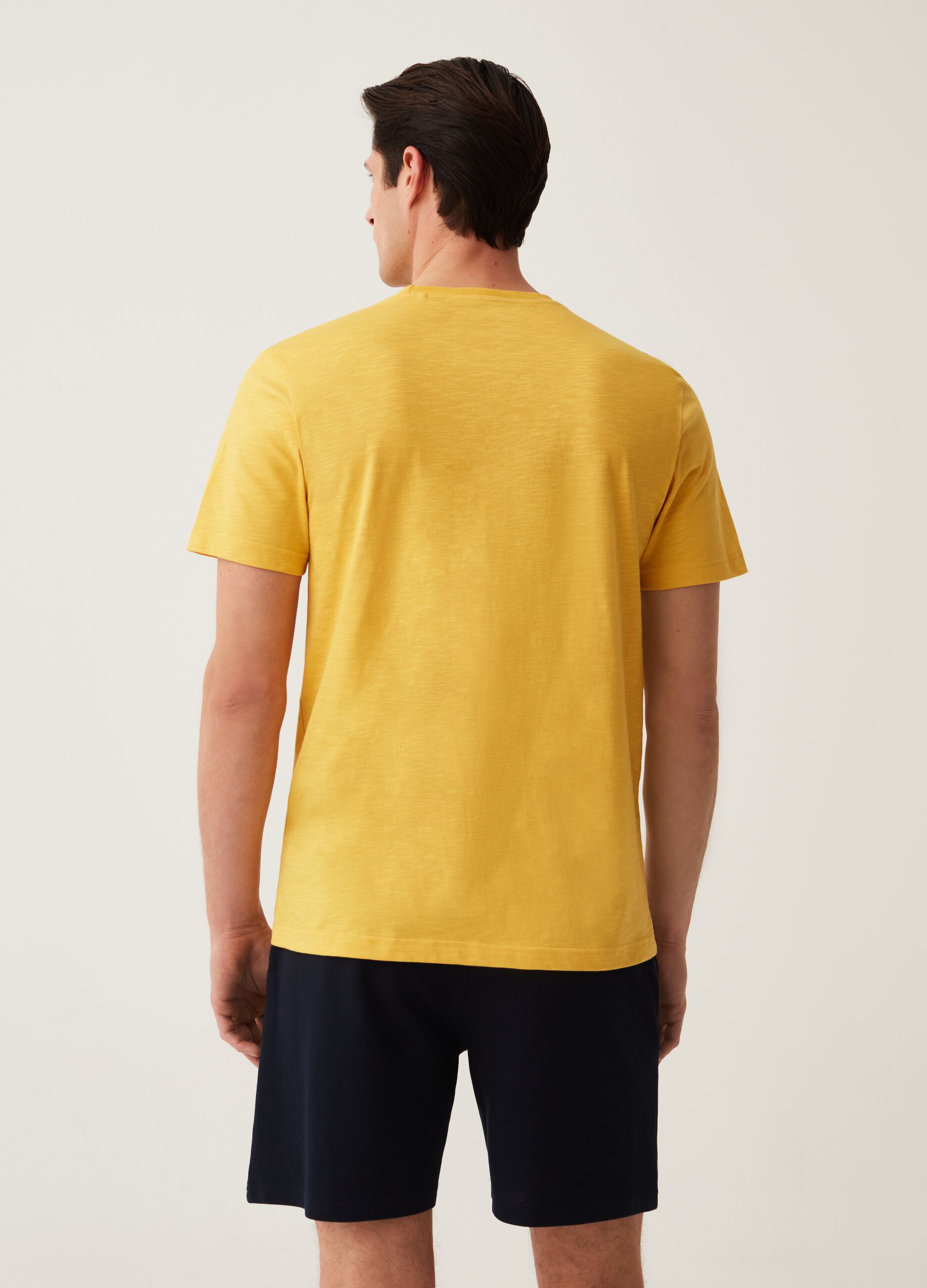 T-shirt intima in cotone slub_2