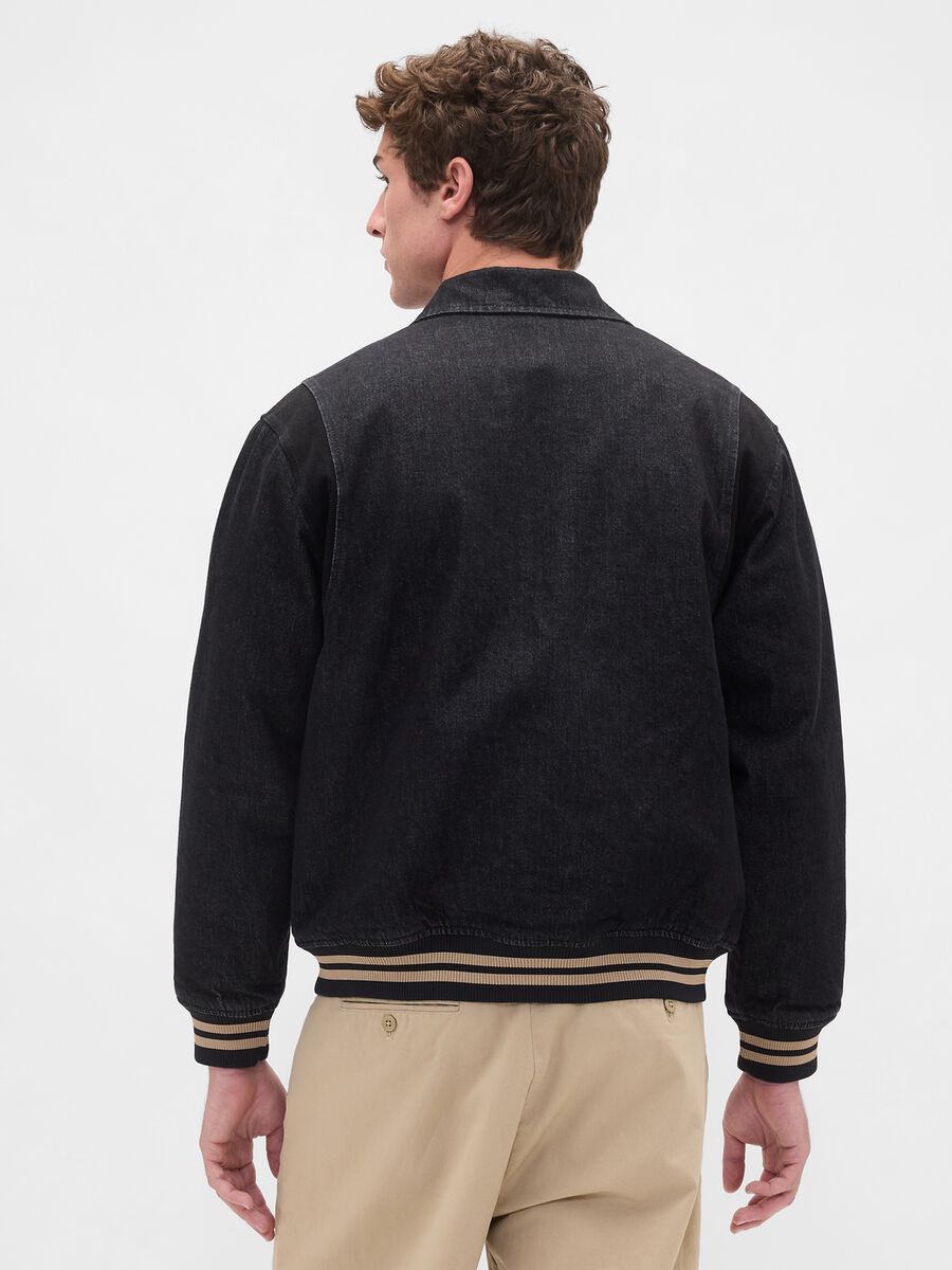 Men's Black Cotton Jacket_1