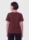 Red pure cotton T-shirt with floral print, regular fit_3