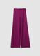 Purple palazzo trousers in viscose blend_4