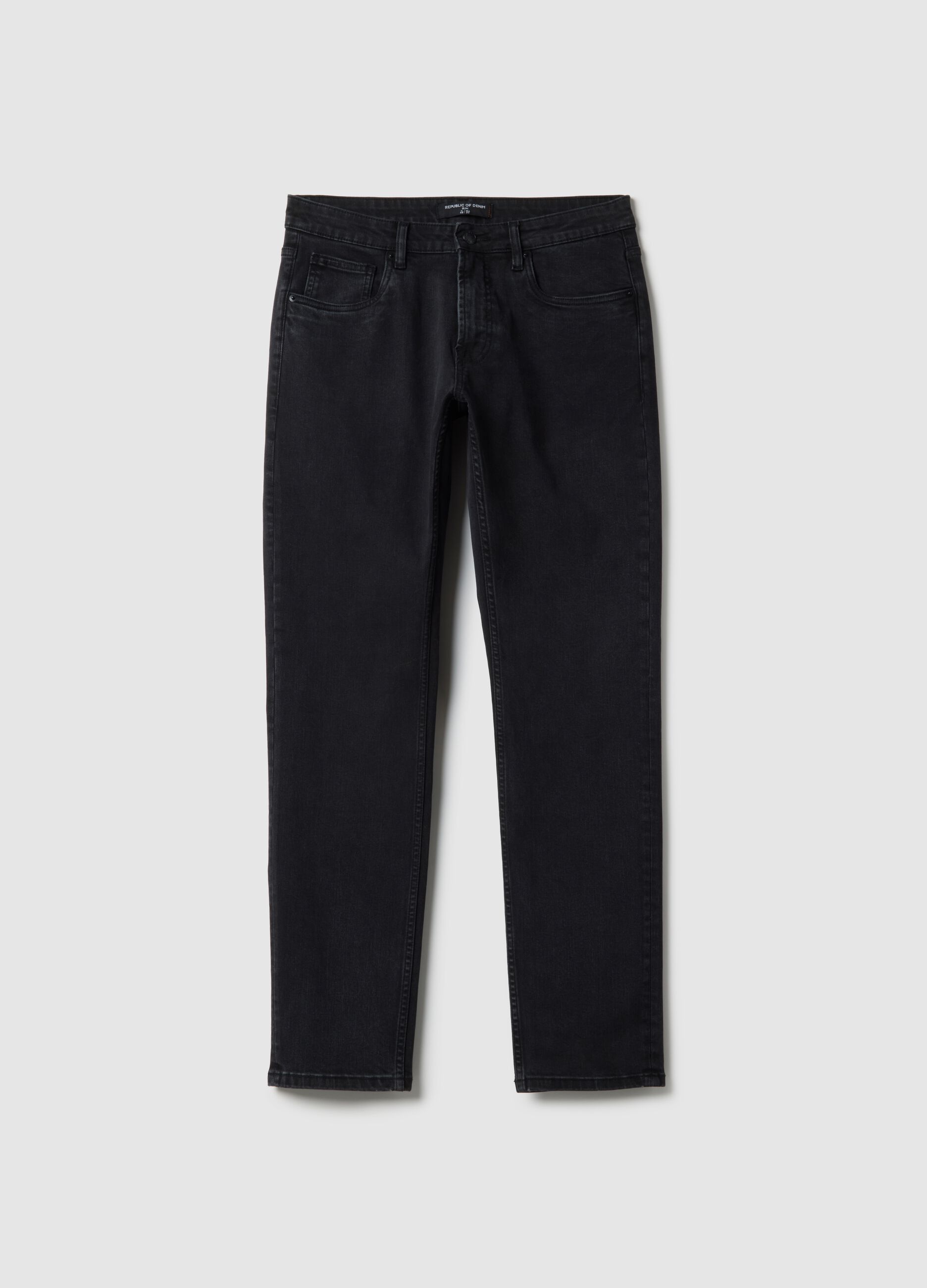 Jeans in denim nero slim fit